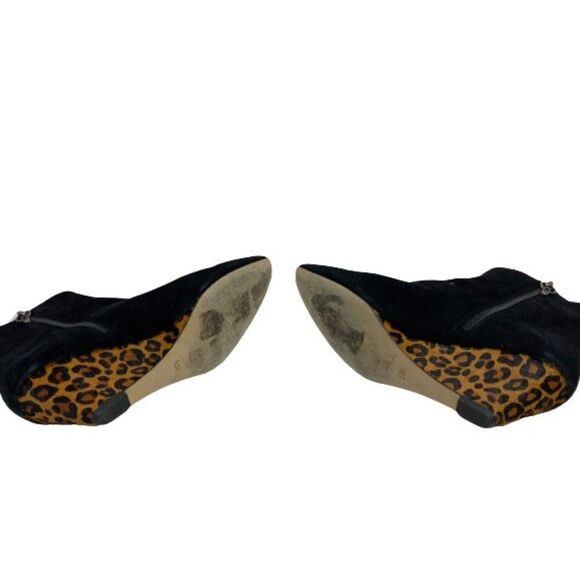 Donald Pliner Black Wedge Ankle Boots. Sz 6.5M - Picture 5 of 5